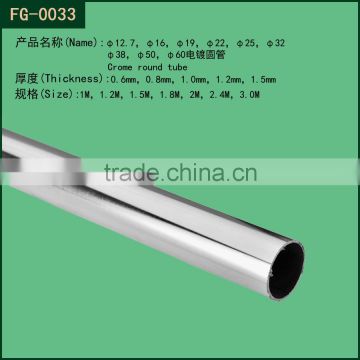 Good quality Asia chrome round tube/25mm round pipe
