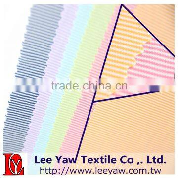 100% polyester high gauge interlock 2 tone horizon stripe fabric with wicking for garment