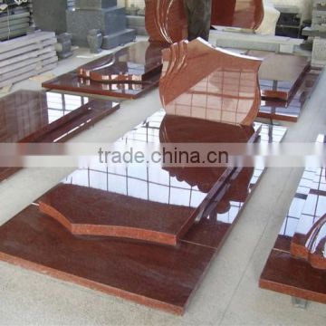 Red granite bench tombstone prices