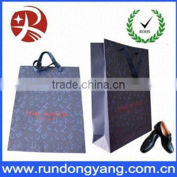 Printing durable paper handle bag for packaging shoes