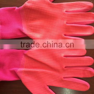 color nitrile dot palm nitrile foam coated work gloves,