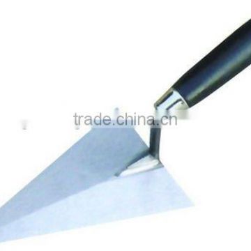 French type bricklaying trowel with wooden handle