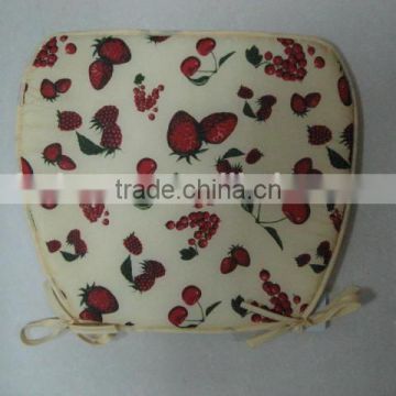 customized large kitchen chair seat pads cushions with ties