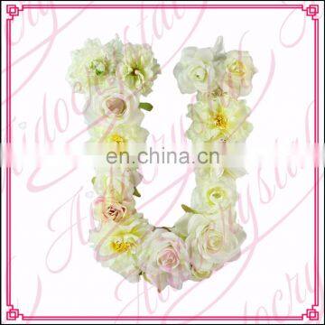 Aidocrystal handmade wedding floral nursery decor flower initial decoration