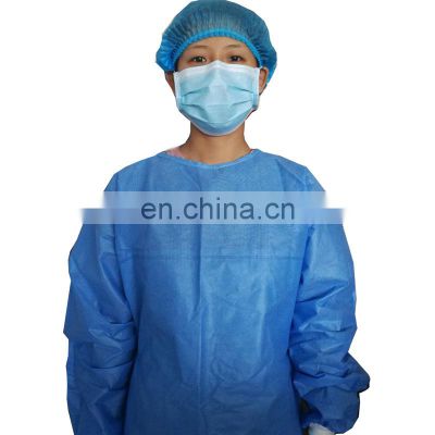 Hospital Doctor Level 2 Blue PP+PE Patient Disposable Isolation Gowns