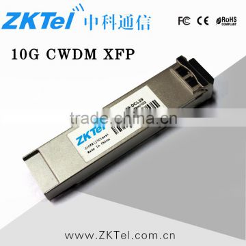 XFP ZR 10G CWDM 1471nm&APD Transceiver 80Km 10Gbps LC Commercial Temperature FTTH Optical Module