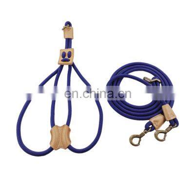 rope dog harness and leash set genuine leather design handsfree set latest design