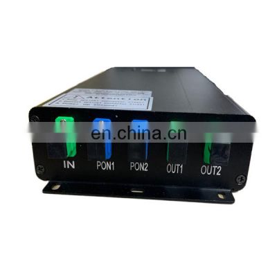 High quality 1550nm  aluminum 4 port 16dbm ftth catv mini optical amplifier CATV edfa