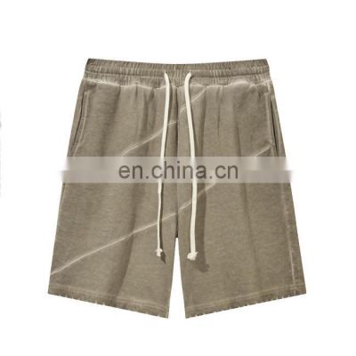 oem fashion summer nylon polyester custom logo solid men's running shorts