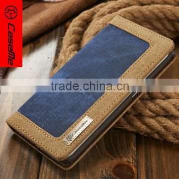 Retro Canvas pattern stand leather flip case for Samsung galaxy s7 s7edge s6 s6edge