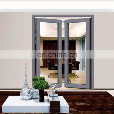Elegant thermal break aluminum casement doors entrance doors residential