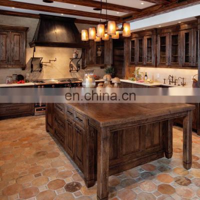 semi custom  vintage ash solid wood  drawers  kitchen cabinets