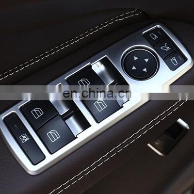 Car Window Glasses Lift Button Cover Switch Frame Trim For Mercedes Benz A/B/E/C GLS/GLE/ML/GL/GLK/GLA car accessories