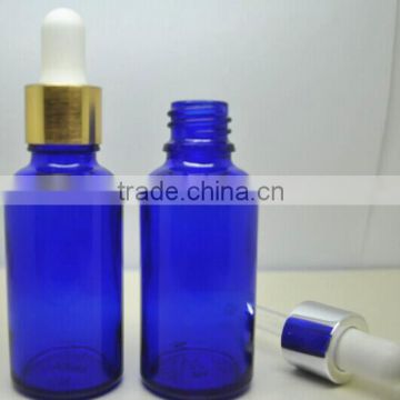 hotsale Made in China 50ml blue glass dropper bottle