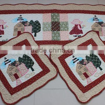 Wholesale patchwork cotton 3 pcs car cushion sets