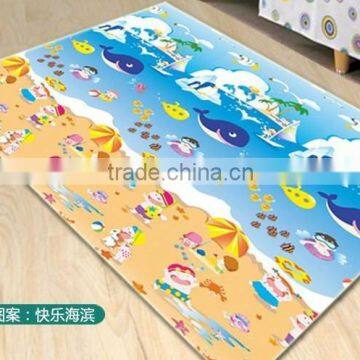 Slip resistant printed mat for baby crawl