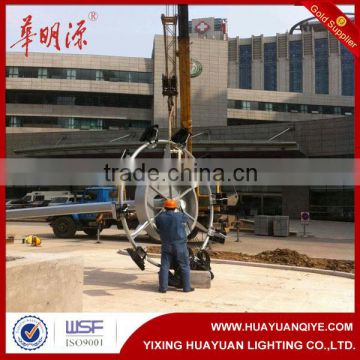 30m high automatic lifting system types mast lighting pole price