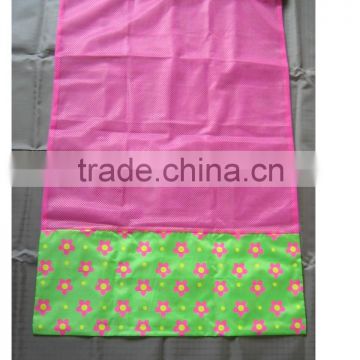 Attractive Printed Polyester Mesh Drawstring Bag