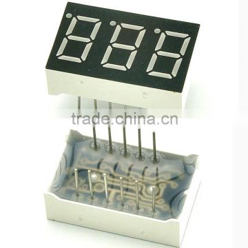 7 Segment LED Numeric And Character Display Module ( 0.36" Red 3 Digits Characters Common Cathode )