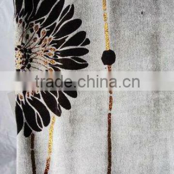 Burn-out chenille fabric