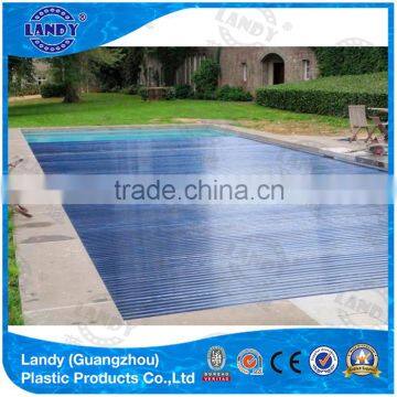 PC swimming pool cover with motor