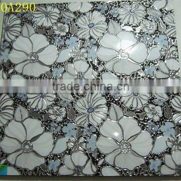 Crystal throwing decorative picture tiles for bathroom wall or club wall