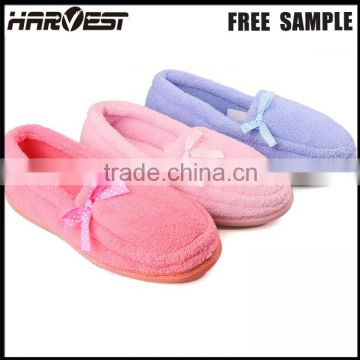 Diy beautiful bow slippers with beads , chinese eva indoor slipper for women shoes
