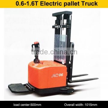 electric forklift truck/ CDD06 counterbalanced electric pallet stacker for sale