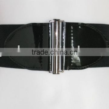 Black Elasticated Cinch Belt
