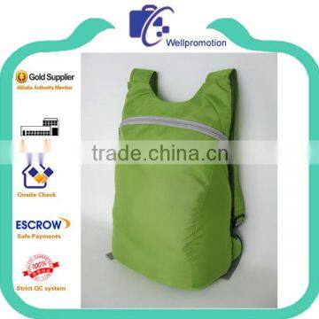 Soft polyester fold waterproof backpack