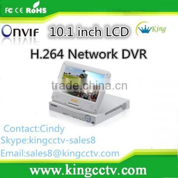 H.264 Network DVR 10.1 inch LCD 8CH 3G & WIFI AHD LCD DVR HK-AHD1008M