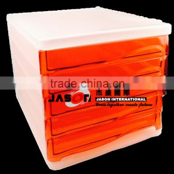 New developed orange plastic box for put office file with plastic production