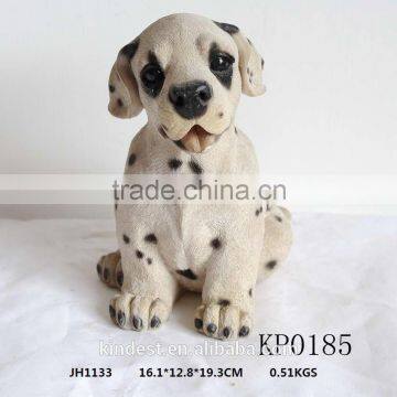 Dalmatian, Cute little dalmatian puppy, l smiling Dog Statue for home decor