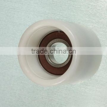 Escalator Oil Resistant Nylon Roller 60mm, 60x64mm, bearing 6204, 60x64x6204, White