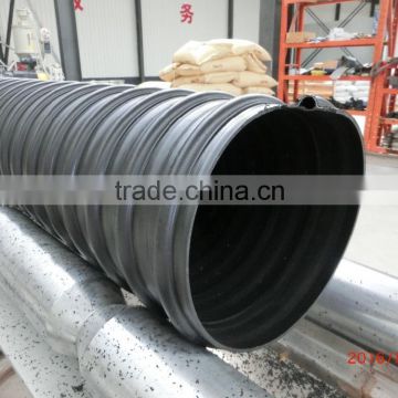 China manufacturer DN1000 HDPE Steel belt reinforced corrugated pipes