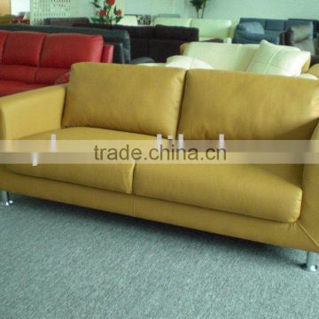 APU/PVC yellow 1+1+3 sofa