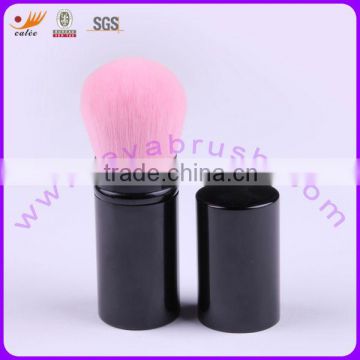 Pink Hair Soft Synthetic Hair Makeup Retractable Brush