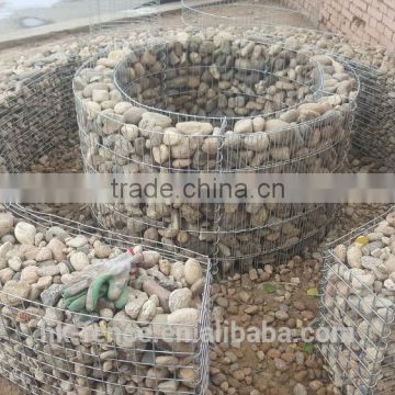 Factory price galvanized gabion basket/box for sale used for hesco barrier 2-6mm wire 0.5-2m size gabion wall basket/cage/box