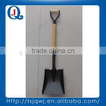 SQUARE POINT SHOVEL WITH WOODEN HANDLE FROM JUNQIAO MANUFACTURE
