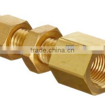 Tube OD x NPT Female Brass Compression Tube Fitting, Adapter