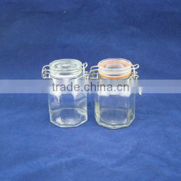 100ml air-tgiht octagonal glass jars glass spice jar