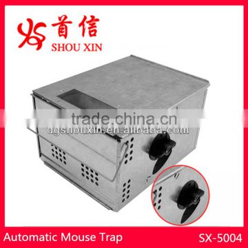 Multiple metal automatic rat mouse trap box with clear window SX-5004