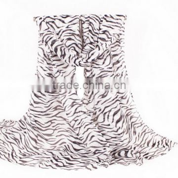 trendy 2016 zebra print women scarf