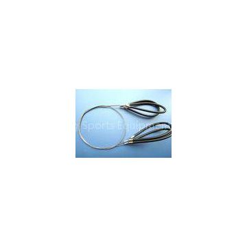 1.0 mm Steel Cable Assembly , Cable Saw With Black Soft PVC Handle Tubes