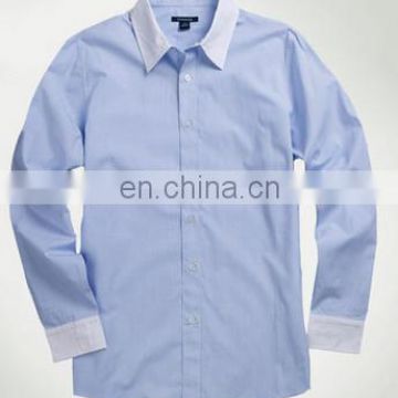 OEM school uniforms long sleeve T/C dress shirts for kids for boys school age