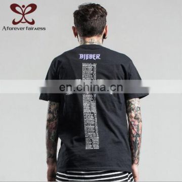Wholesale Screen Printing Bamboo Cotton Fashion Couple Compression T-Shirt