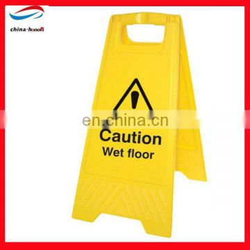 Custom printed Safety warning Yellow sign for caution wet floor