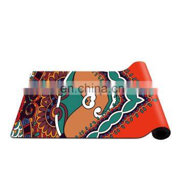 Eco friendly suede natural rubber customized printing yoga mat