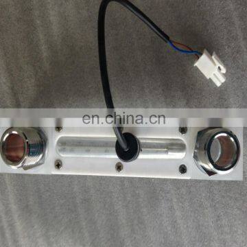 Plexiglass water meter with sensor