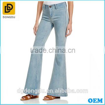 OEM Service Ripped Acid Washed Jeans For Girls